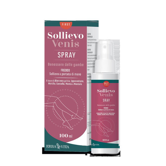 Erba Vita Sollievo Venis Benessere Delle Gambe Spray 100ml