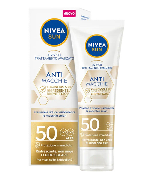 Nivea Sun Fluido Solare UV Viso Anti Macchie Luminous 630 SPF 50 40ml