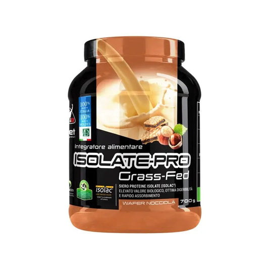 Isolate PRO Grass Fed 700g Gusto Wafer Nocciola