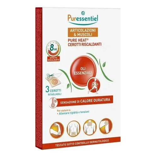 Puressentiel Cerotti Riscaldanti Pureheat Articolazioni/Muscoli 3 Pezzi