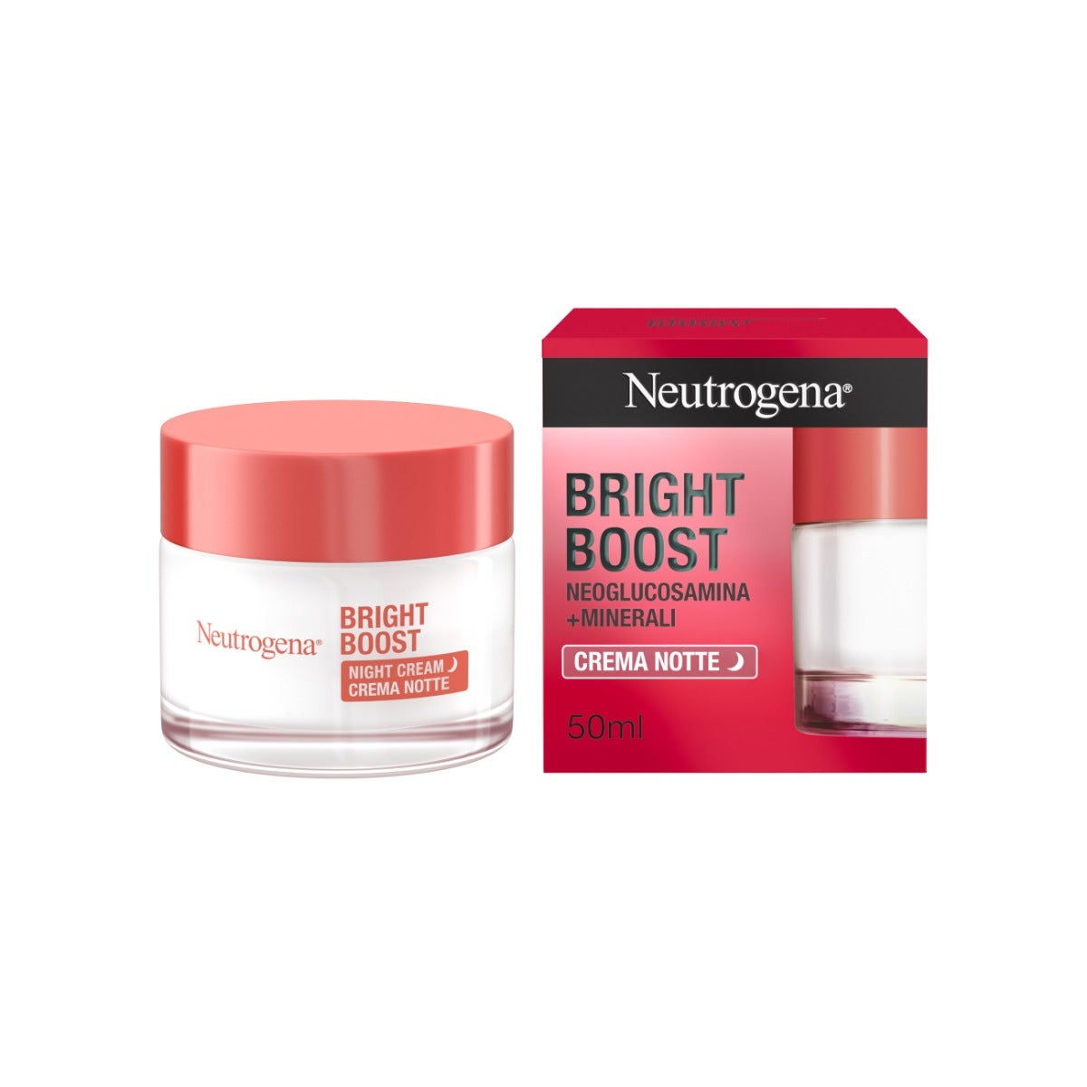 Neutrogena Bright Boost Crema-Gel Antiet&agrave; Notte Viso 50ml