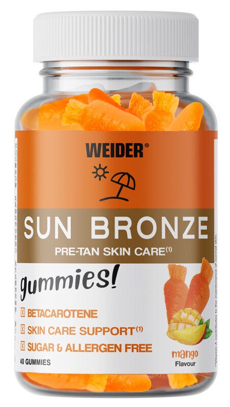 Weider Sun Bronze Pre Tan Skin Care 40 Gummies