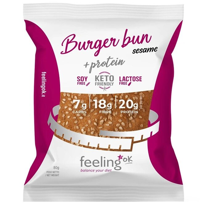 Burger Bun con Sesamo 80 g (+ Protein ) Sesamo