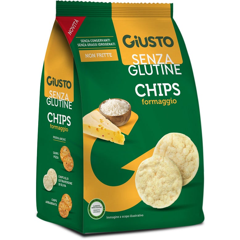 Giusto Senza Glutine Chips Al Formaggio 48g