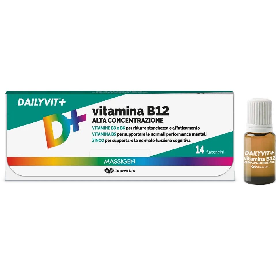 Massigen Dailyvit Vitamina B12 Alta Concentrazione 14 Flaconcini