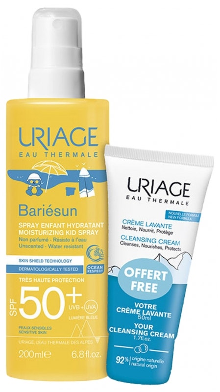 Uriage Bariesun Spray Solare Bambini SPF50+ 200ml + Crema Lavante 50ml