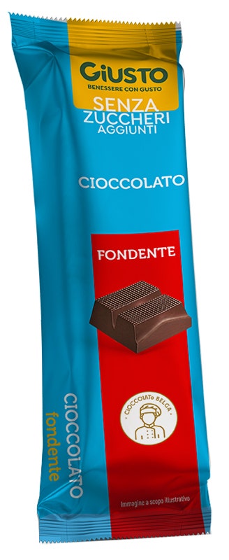 Giusto Senza Zucchero Barretta Cioccolato Fondente 42g