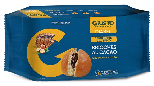 Giusto Diabel Brioche Cacao 4 Pezzi Da 45g