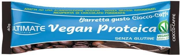 Ultimate Barretta Vegan Proteica Ciocco Caffè 1 Pezzo 40g