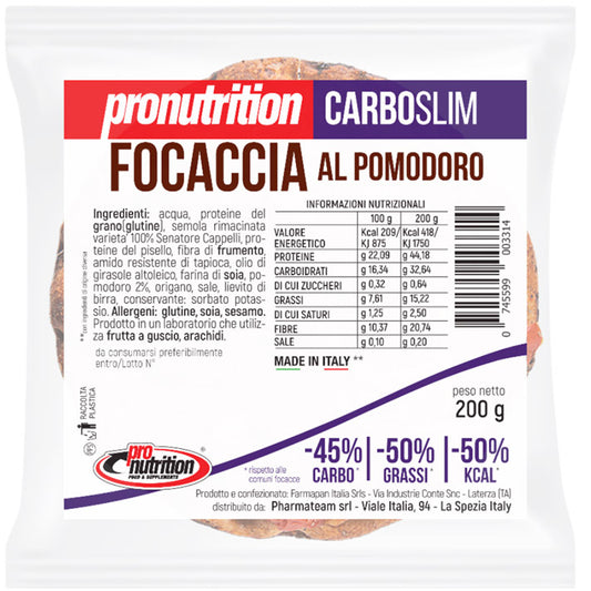 Carboslim Focaccia Low carb (200g) Gusto: Pomodoro