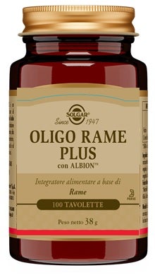 Solgar Oligo Rame Plus 100 Compresse