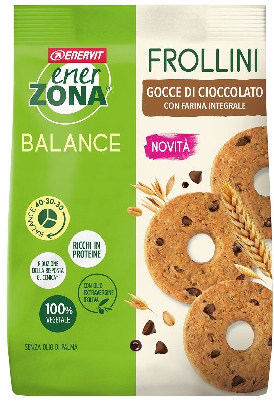 Enerzona Frollini Integrali Gocce Di Cioccolato 250g