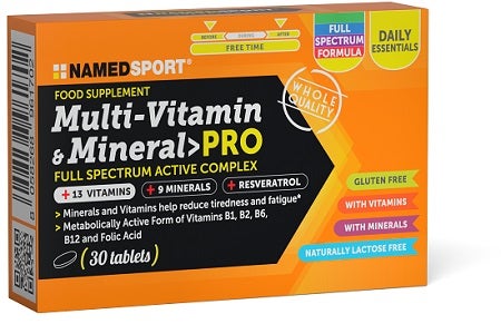 Named Sport Multi-Vitamin & Mineral Pro Integratore 30 Compresse