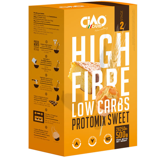 High Fibre Low Carbs Protomix Sweet (500g) Gusto: Gusto neutro