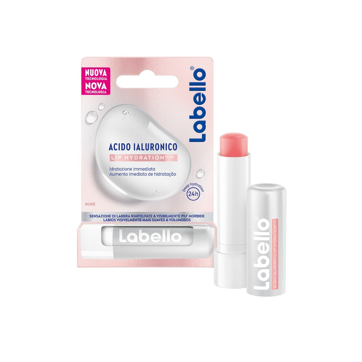 Labello Lip Balm Acido Ialuronico Plus Ros&eacute; 1 Pezzo