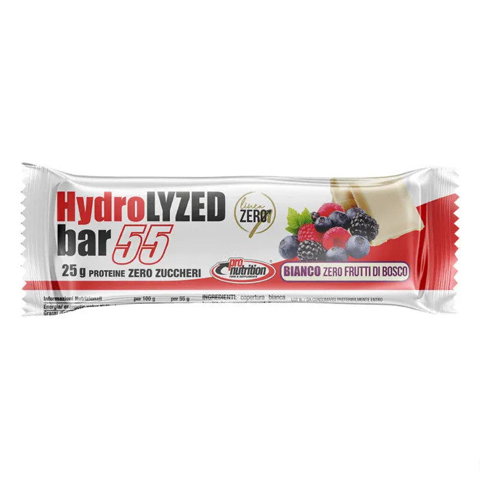 Hydrolized Bar Barretta Proteica Gusto Cioccolato Bianco & Frutti Di Bosco 55g