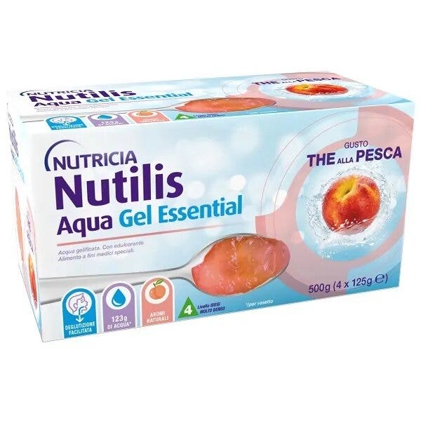 Nutricia Nutilis Aqua Essential Gel The Alla Pesca 4x125g