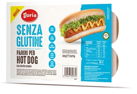 Doria Panini Hot Dog Senza Glutine 2x75g