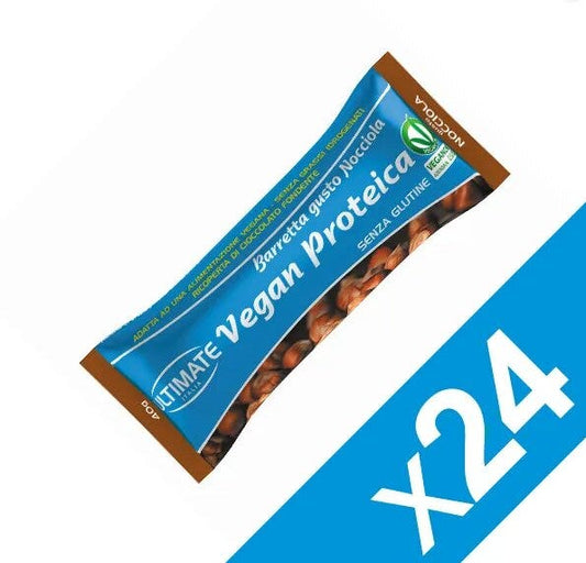 Ultimate Vegan Barretta Proteica Gusto Nocciola 24 Pezzi