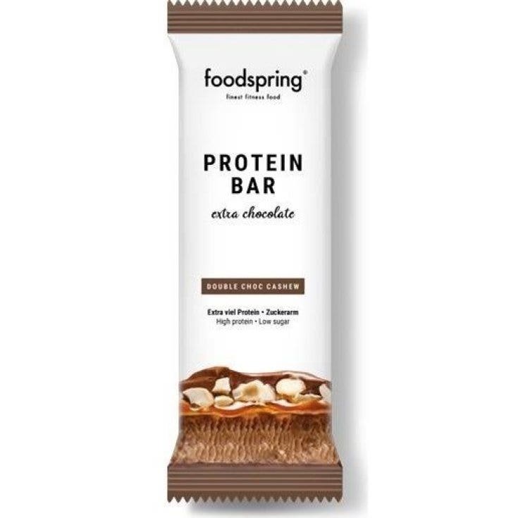 Foodspring Barretta Proteica Extra Cioccolato Gusto Cocco Croccante 45g