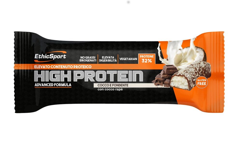 EthicSport High Protein Barretta Proteica Cocco  45g