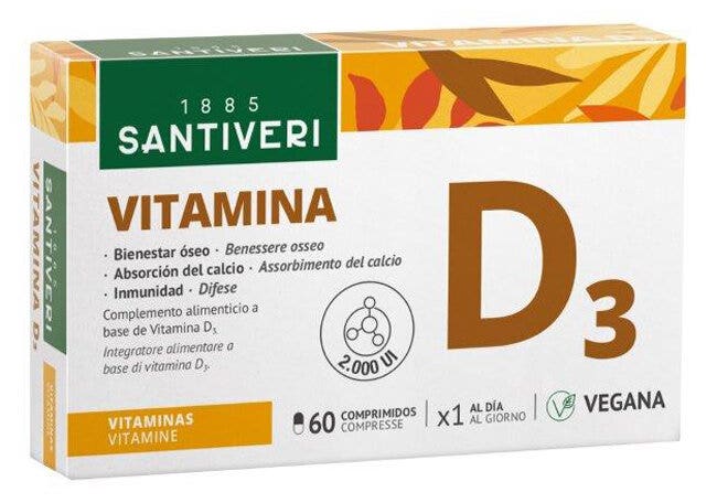 Santiveri Vitamina D3 2000UI Vegetale 60 Compresse