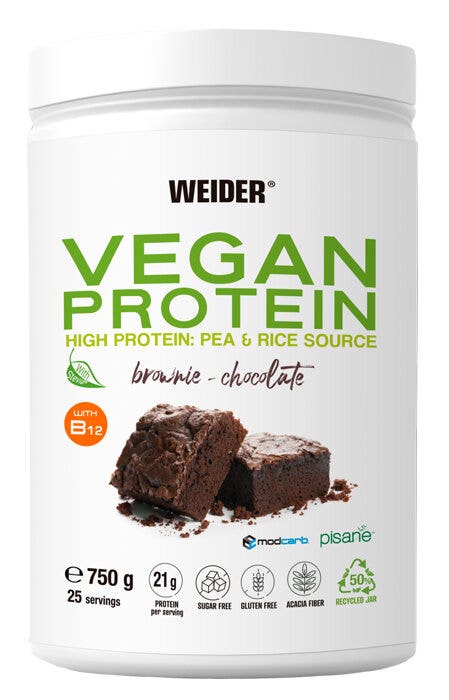 Weider Vegan Protein Gusto Brownie & Cioccolato 750g