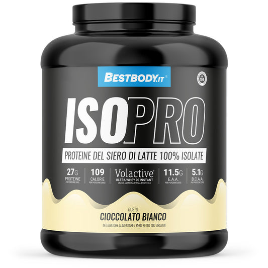 IsoPro 100% Isolate Volactive&#174; (700g) Gusto: Cioccolato Bianco