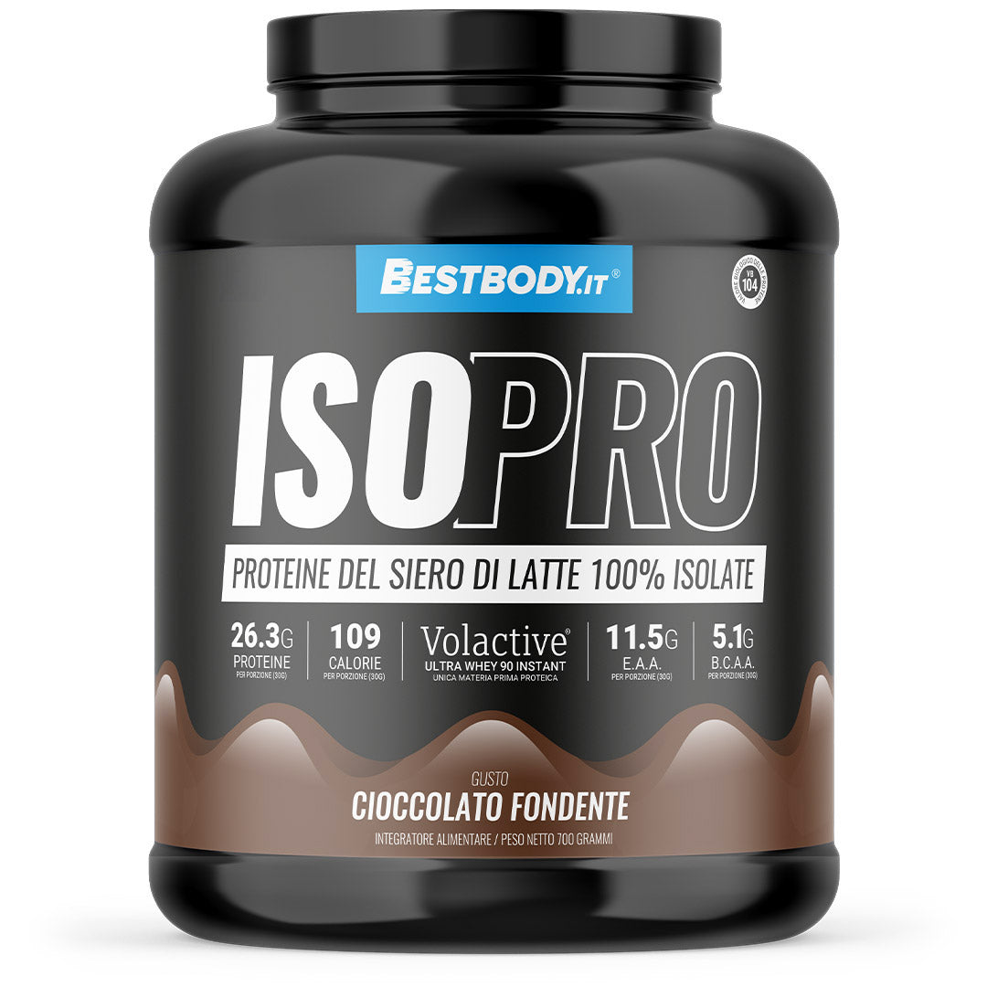 IsoPro 100% Isolate Volactive (700g) Gusto: Cioccolato fondente