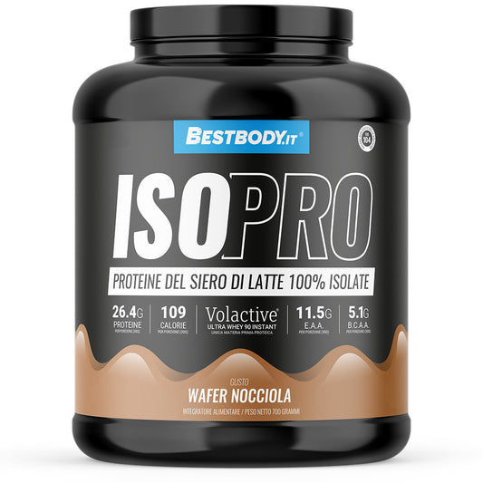 IsoPro 100% Isolate Volactive&#174; (700g) Gusto: Wafer Nocciola