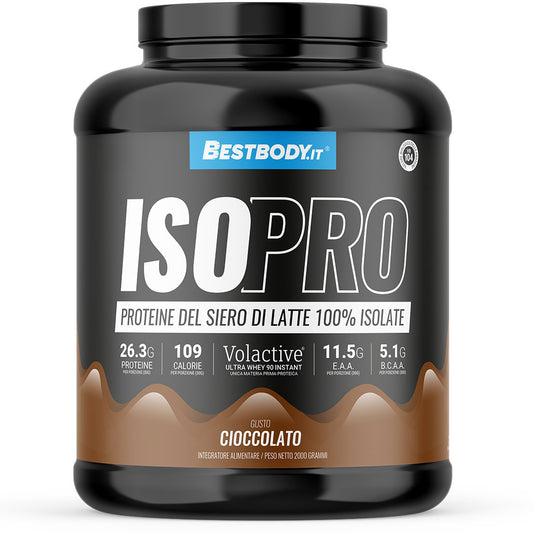 IsoPro 100% Isolate Volactive&#174; (2Kg) Gusto: Cioccolato