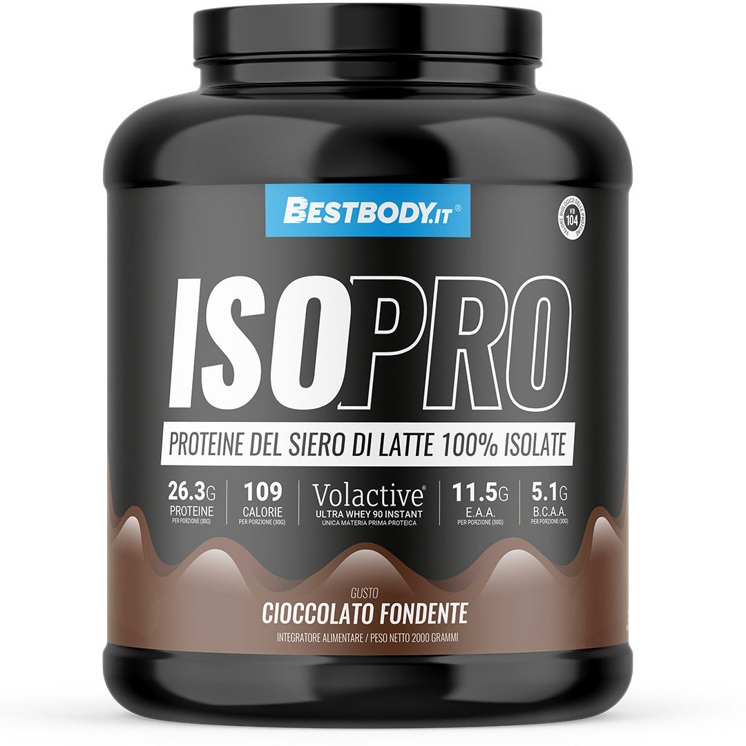 IsoPro 100% Isolate Volactive&#174; (2Kg) Gusto: Cioccolato Fondente