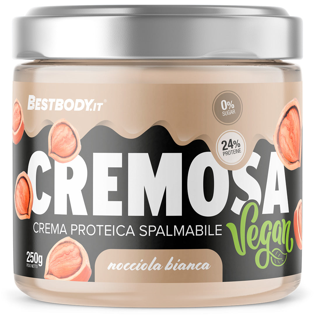 Cremosa Vegan - Crema Proteica Vegana (250g) Gusto: Nocciola Bianca