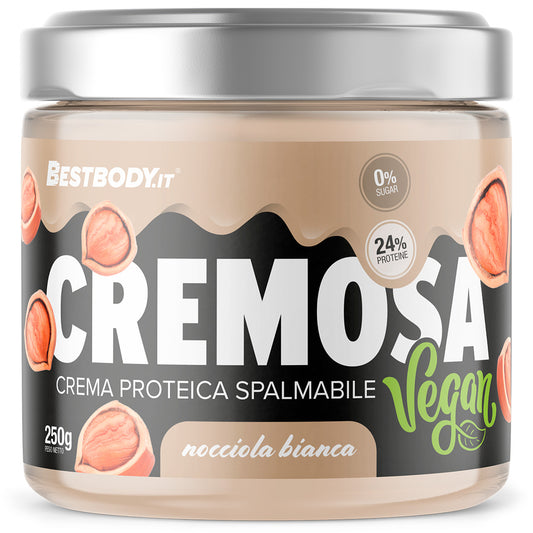 Cremosa Vegan - Crema Proteica Vegana (250g) Gusto: Nocciola Bianca