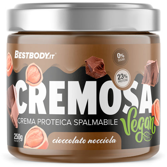 Cremosa Vegan - Crema Proteica Vegana (250g) Gusto: Cioccolato Nocciola