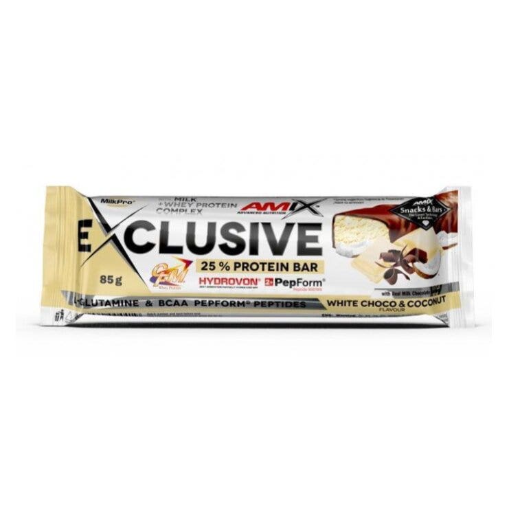 Amix Exclusive Protein Bars Barretta Cioccolato Bianco E Cocco 40g