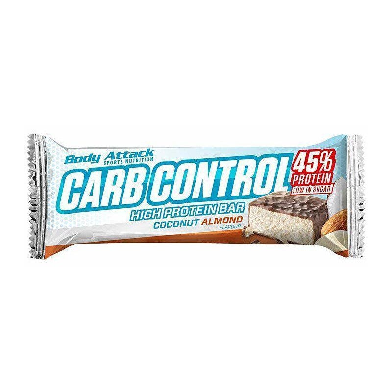 Newtritions Body Attack Carb Control Bar Barretta Proteica Gusto Cocco & Mandorle 100g