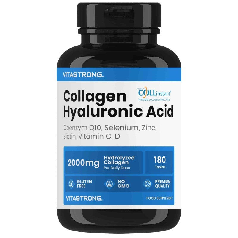 Vitastrong Collagen & HyaluronicAcid 180 Compresse