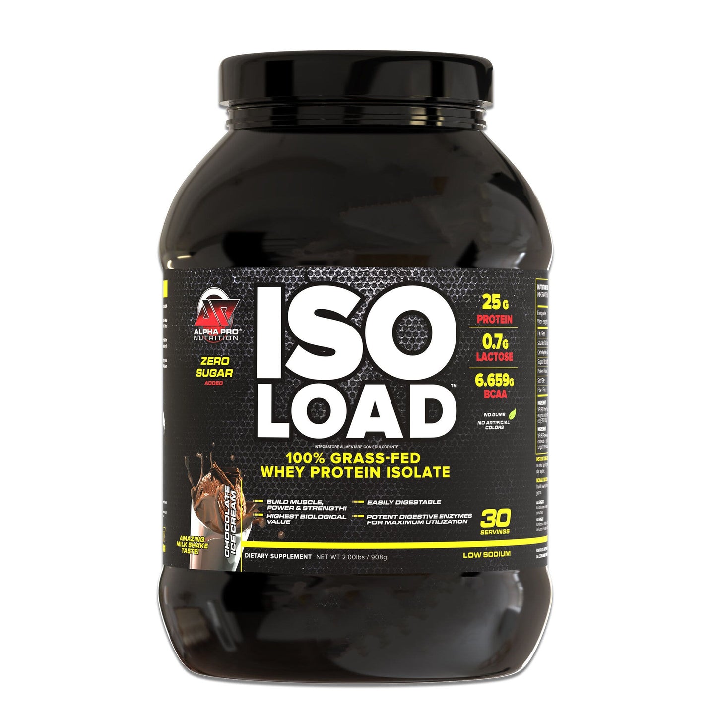 Alpha Pro Nutrition Isoload Chocolate Ice Cream 908g