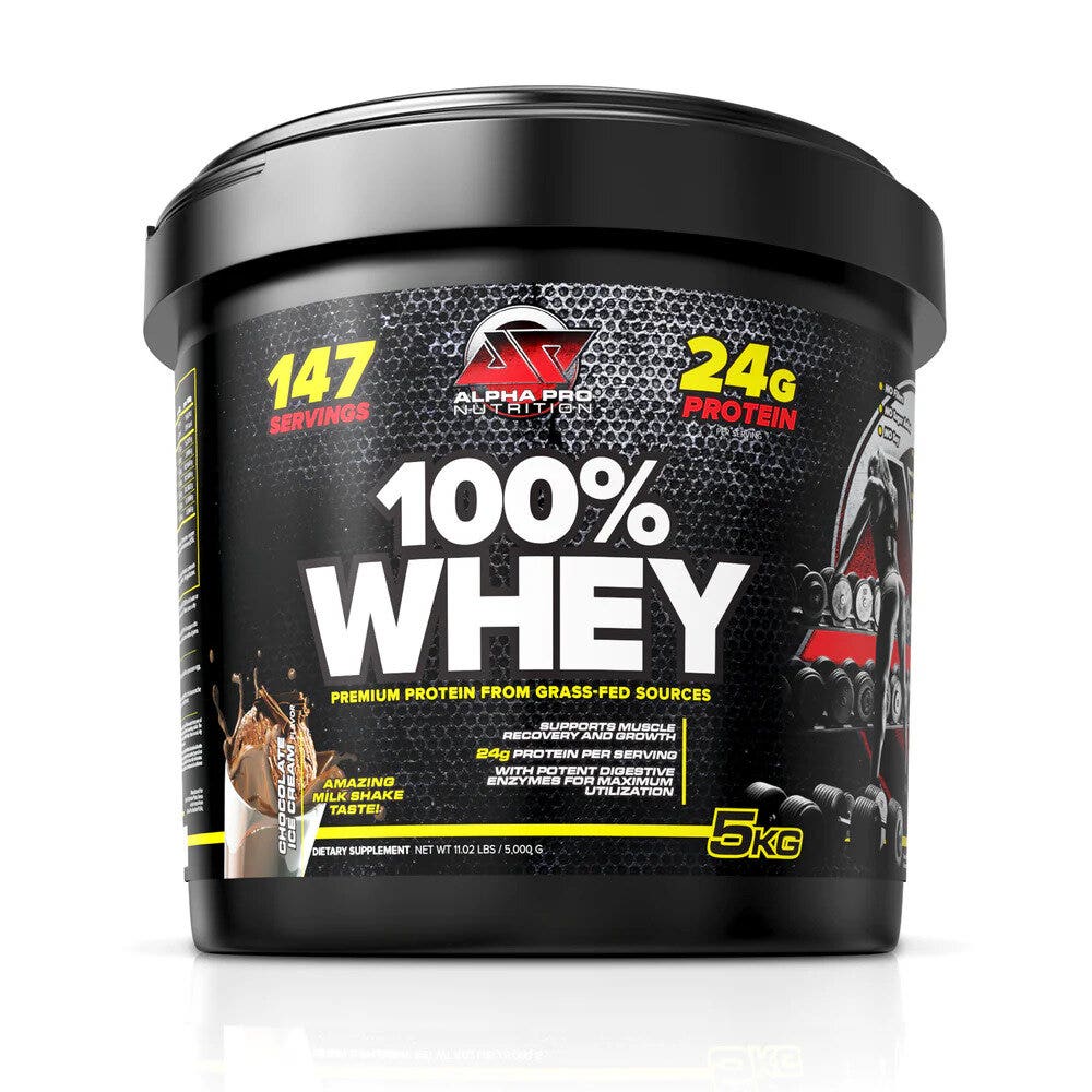 Alpha Pro Nutrition 100% Whey Protein Chocolate Ice Cream 5kg