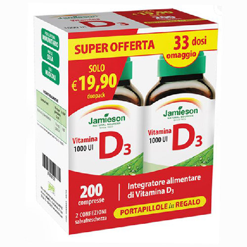 Vitamina D3 1000UI Promo DUOPACK 2 x 100 cpr