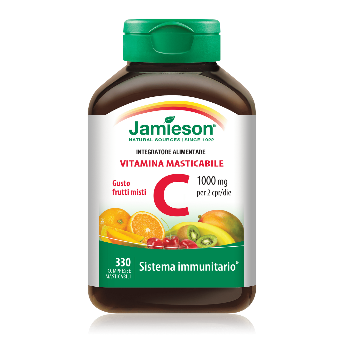 Vitamina C 1000 Masticabile Frutti Misti 330 cpr