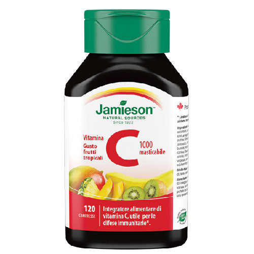 Vitamina C 1000 Masticabile Frutti Tropicali 120 cpr