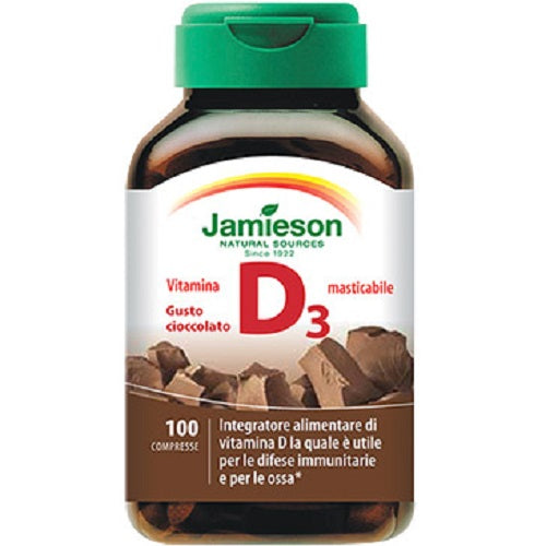 Vitamina D3 Masticabile Cioccolato 100 cpr