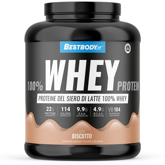 100% Whey Protein (2Kg) Gusto: Biscotto